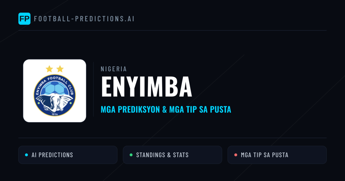 Enyimba Predictions & Stats
