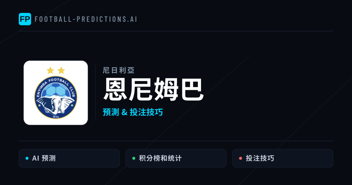 恩尼姆巴 運彩分析|足球預測與數據