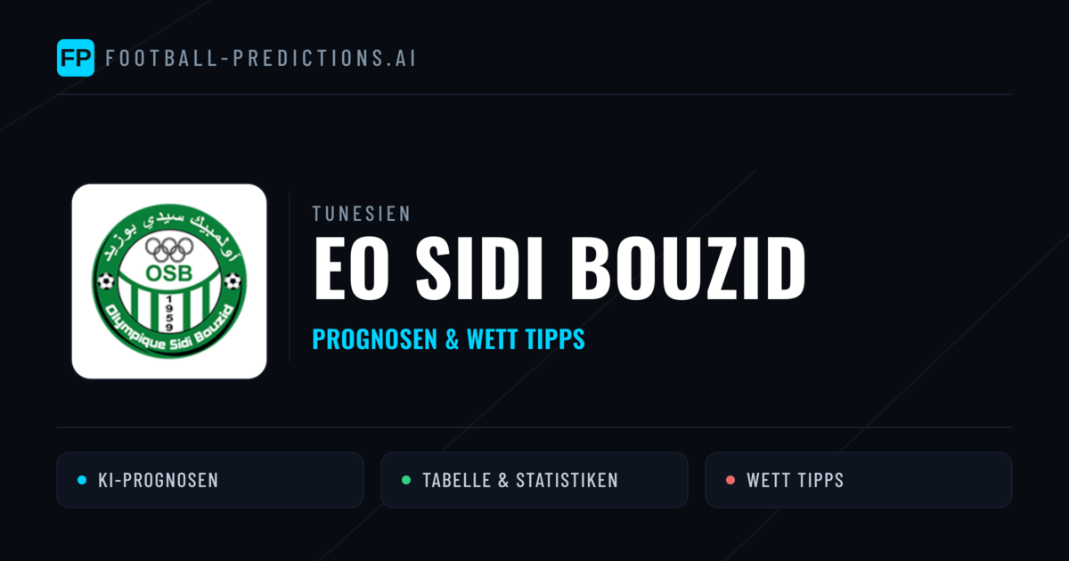 EO Sidi Bouzid Prognosen & Statistiken