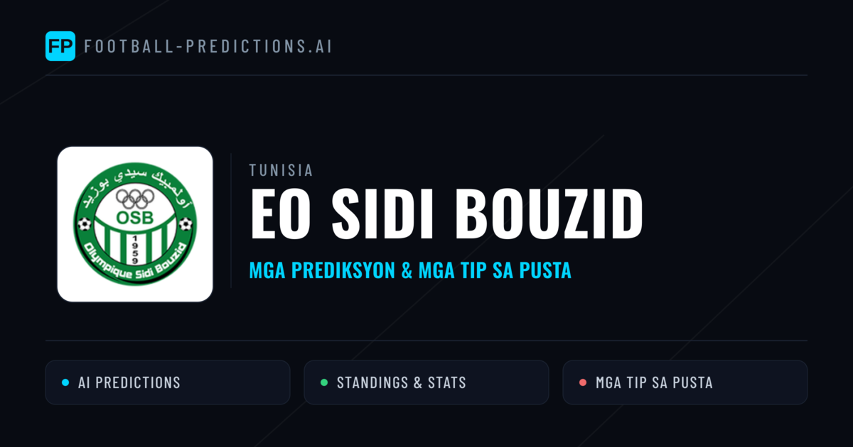 EO Sidi Bouzid Predictions & Stats