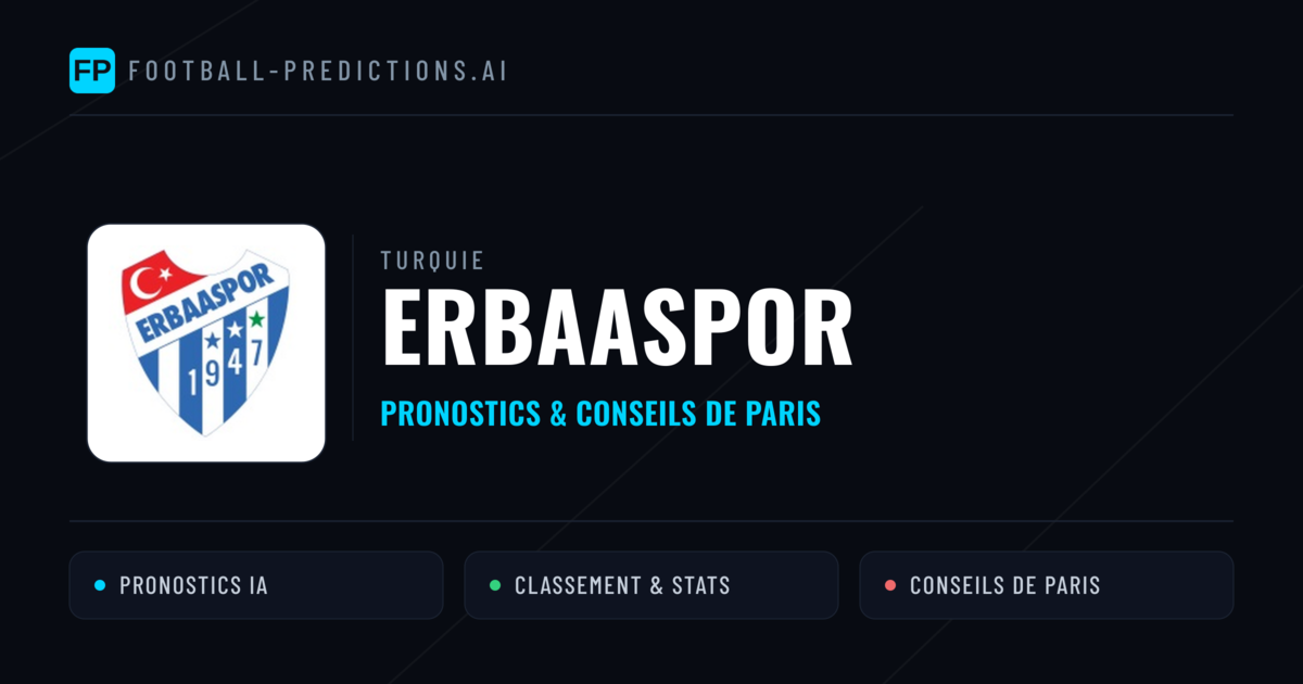 Erbaaspor Pronostics & Statistiques