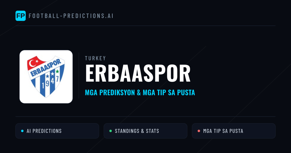 Erbaaspor Predictions & Stats