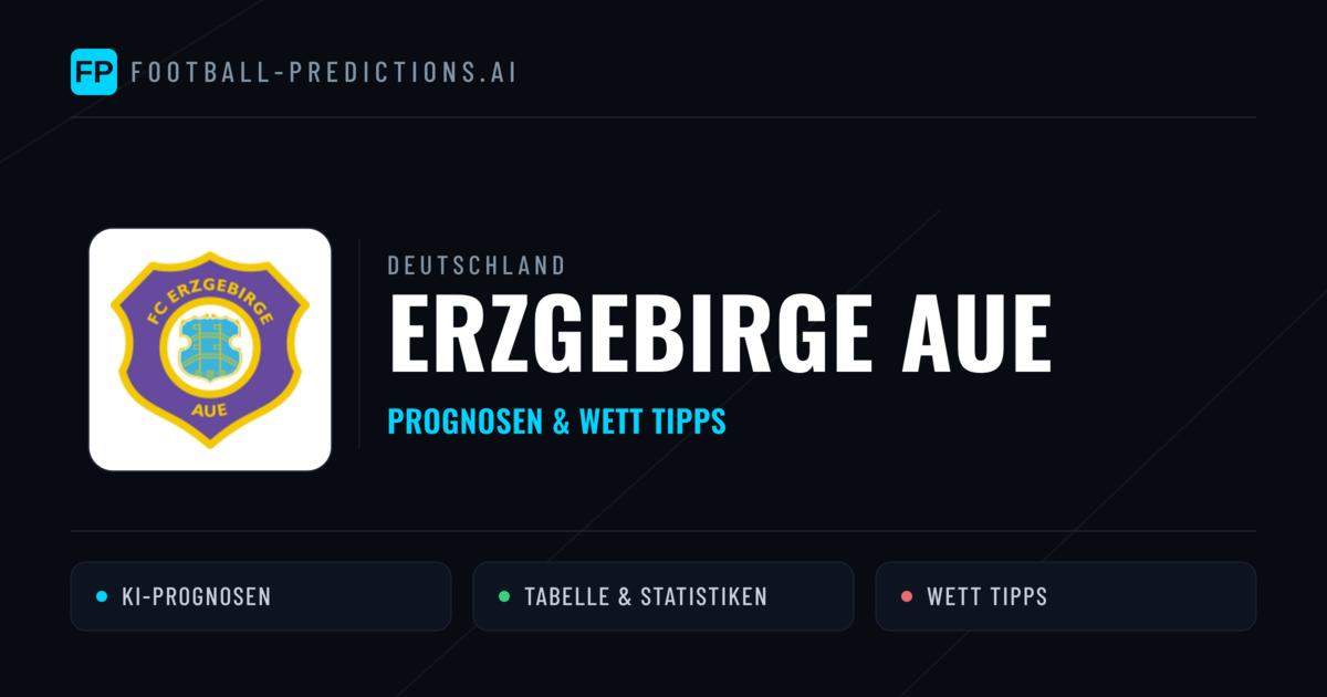 Erzgebirge Aue Prognosen & Statistiken