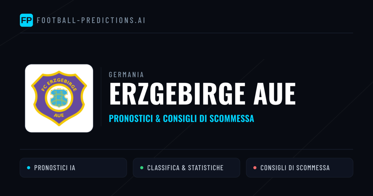 Pronostici e Statistiche Erzgebirge Aue