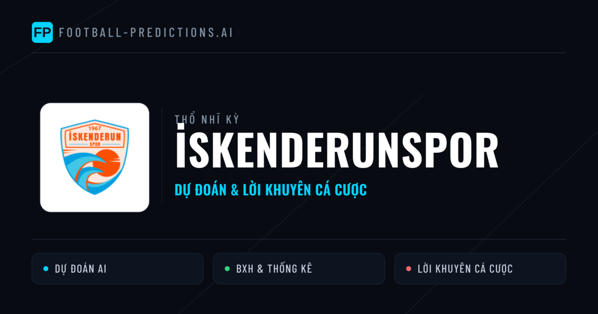 İskenderunspor Dự đoán & Thống kê