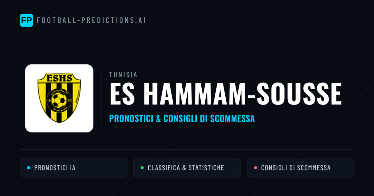 Pronostici e Statistiche ES Hammam-Sousse