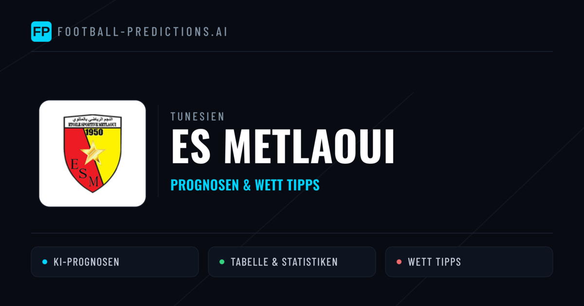 ES Metlaoui Prognosen & Statistiken