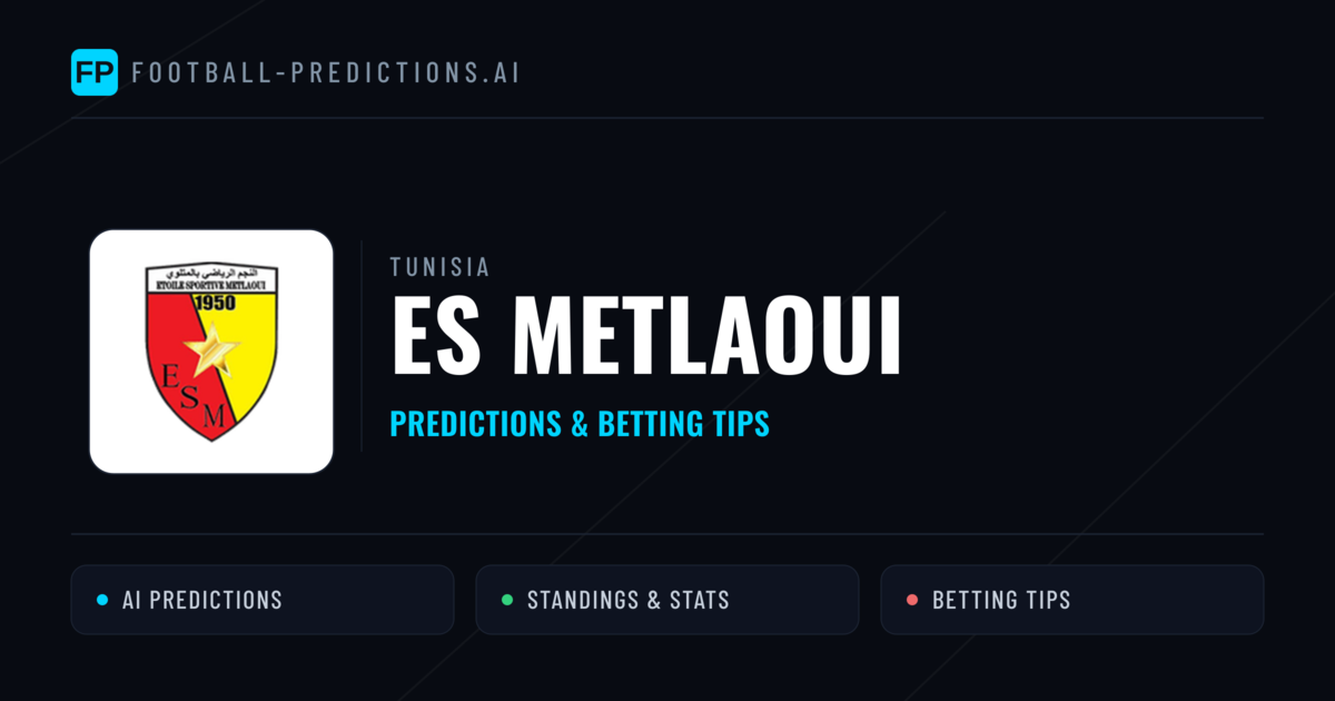 ES Metlaoui Predictions & Stats
