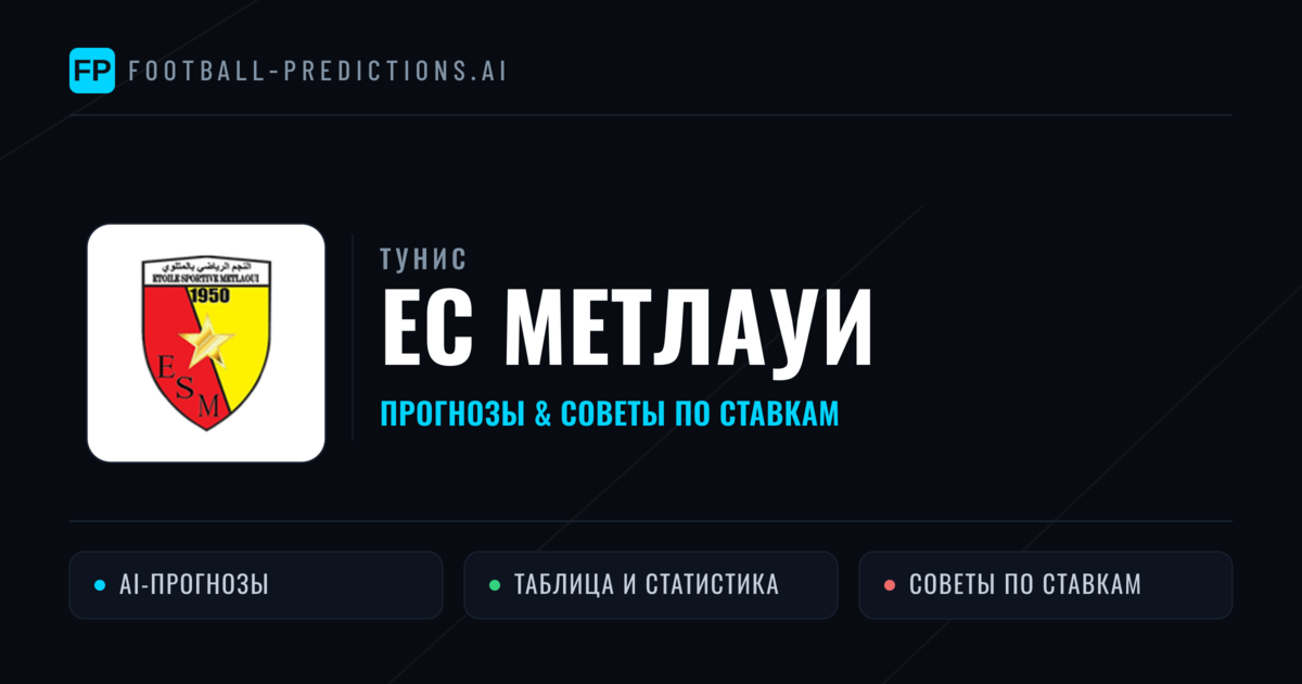 ЕС Метлауи прогнозы и статистика