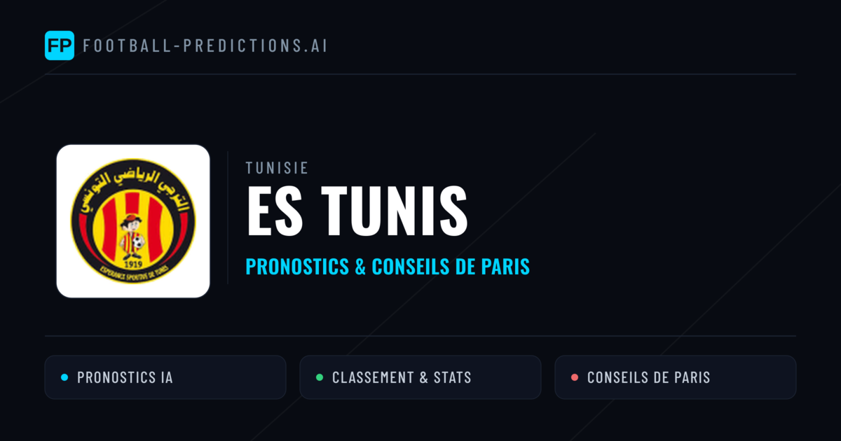 ES Tunis Pronostics & Statistiques