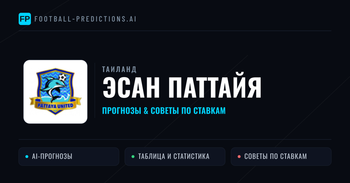 Эсан Паттайя прогнозы и статистика