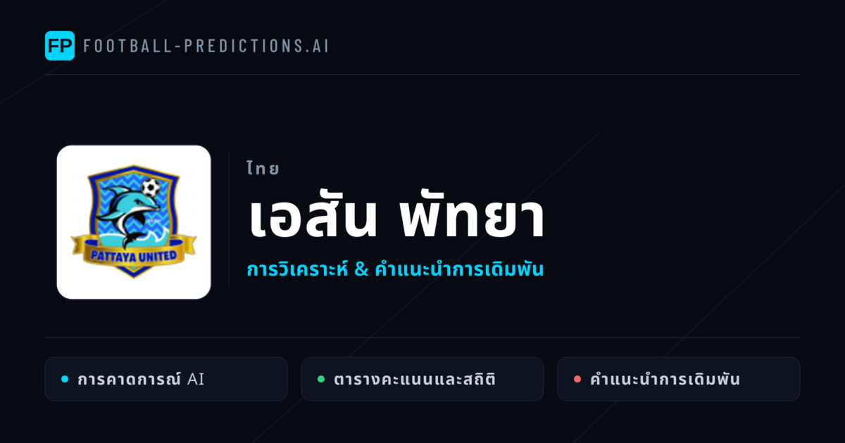 เอสัน พัทยา การวิเคราะห์และสถิติ