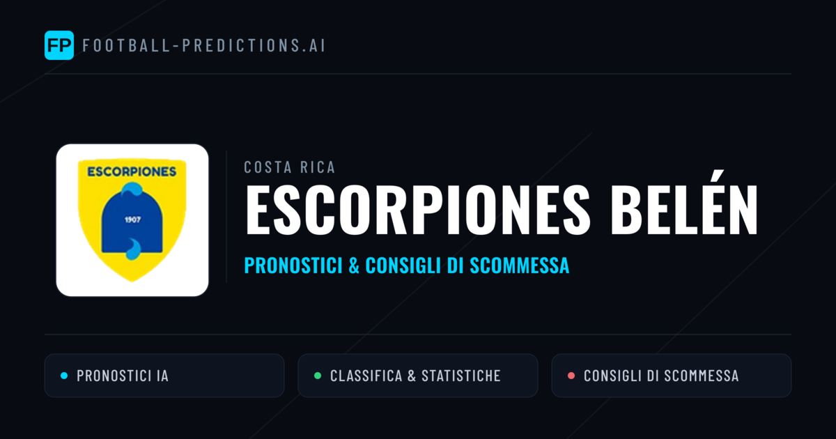Pronostici e Statistiche Escorpiones Belén