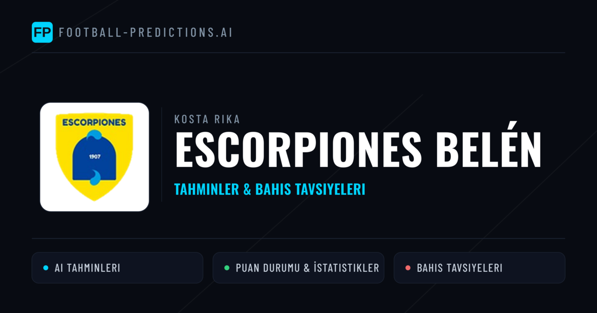 Escorpiones Belén Tahminleri & İstatistikler