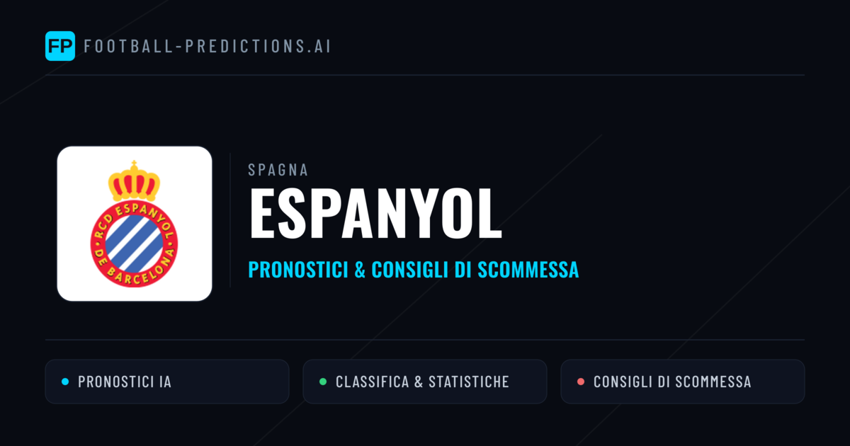 Pronostici e Statistiche Espanyol