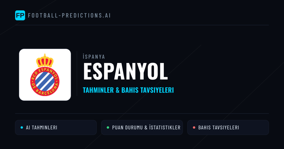 Espanyol Tahminleri & İstatistikler