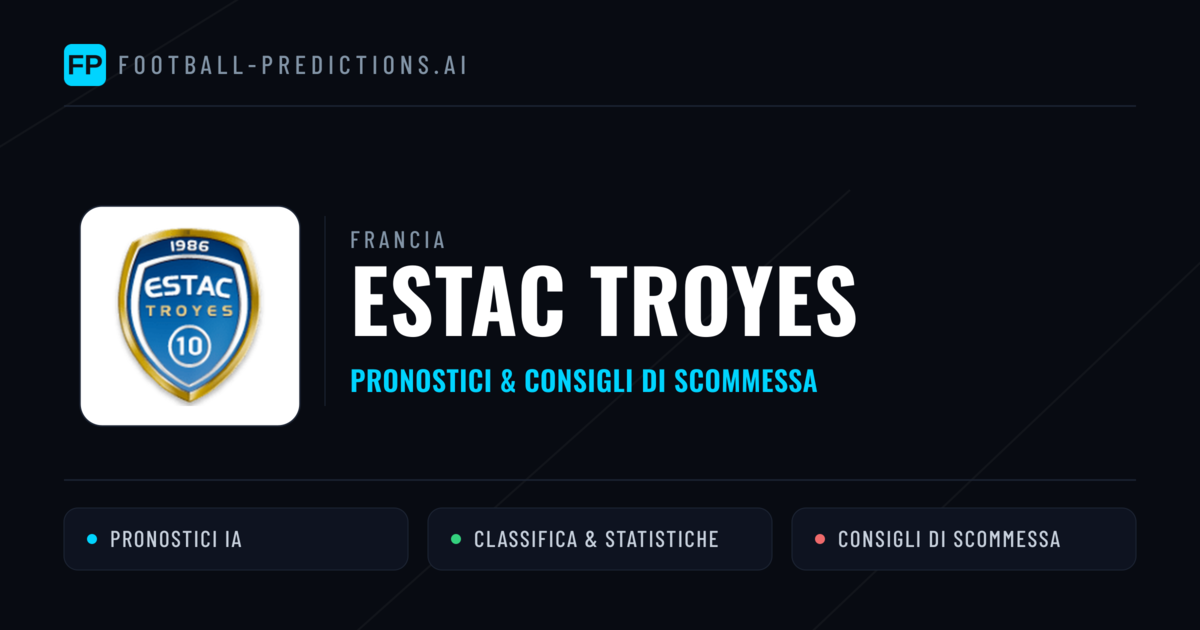 Pronostici e Statistiche Estac Troyes