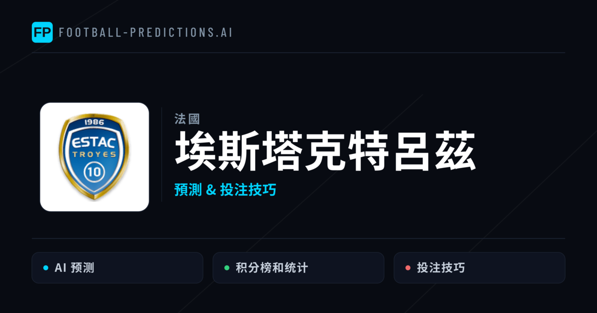 埃斯塔克特呂茲 運彩分析|足球預測與數據