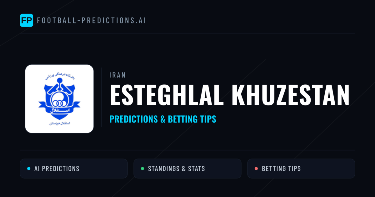 Esteghlal Khuzestan Predictions & Stats