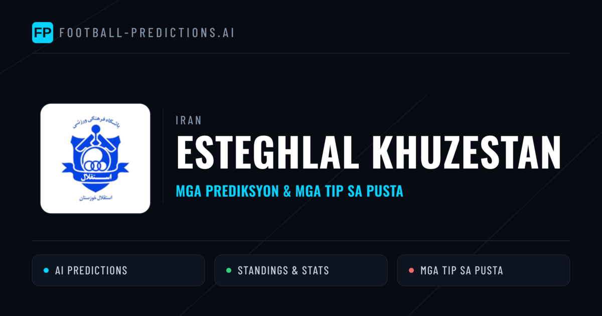 Esteghlal Khuzestan Predictions & Stats