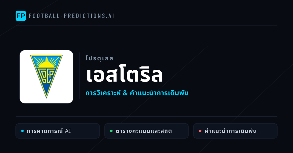เอสโตริล การวิเคราะห์และสถิติ