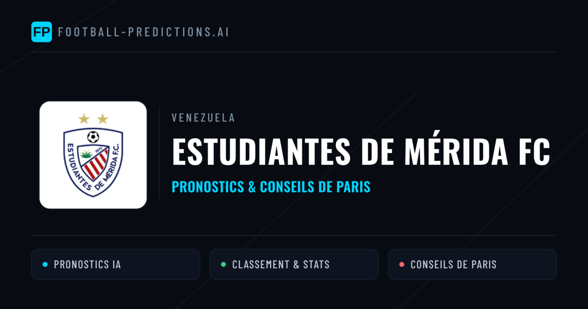 Estudiantes de Mérida FC Pronostics & Statistiques