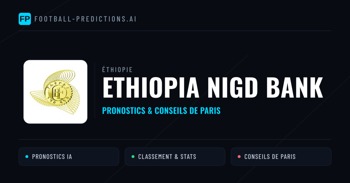 Ethiopia Nigd Bank Pronostics & Statistiques