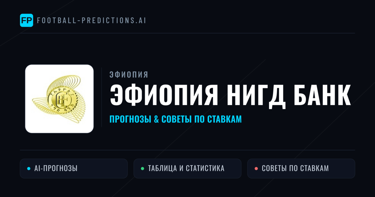 Эфиопия Нигд Банк прогнозы и статистика