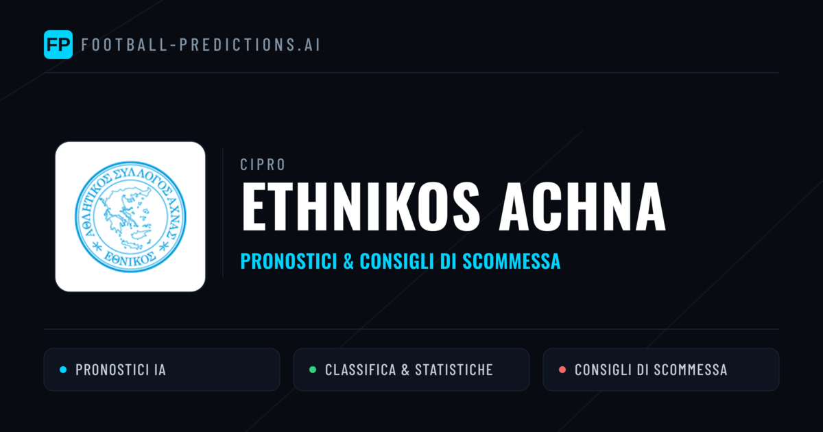 Pronostici e Statistiche Ethnikos Achna