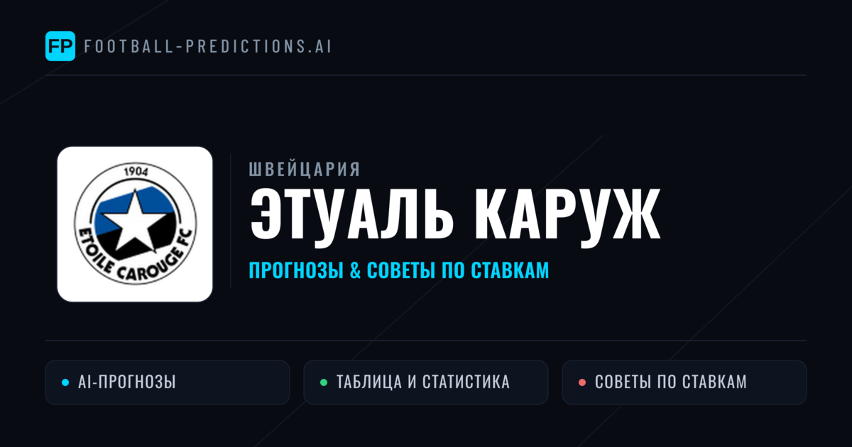 Этуаль Каруж прогнозы и статистика