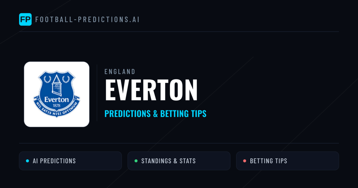 Everton Predictions & Stats