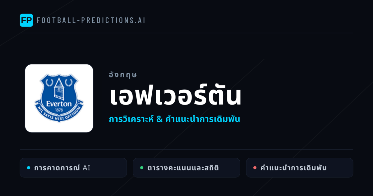 เอฟเวอร์ตัน การวิเคราะห์และสถิติ