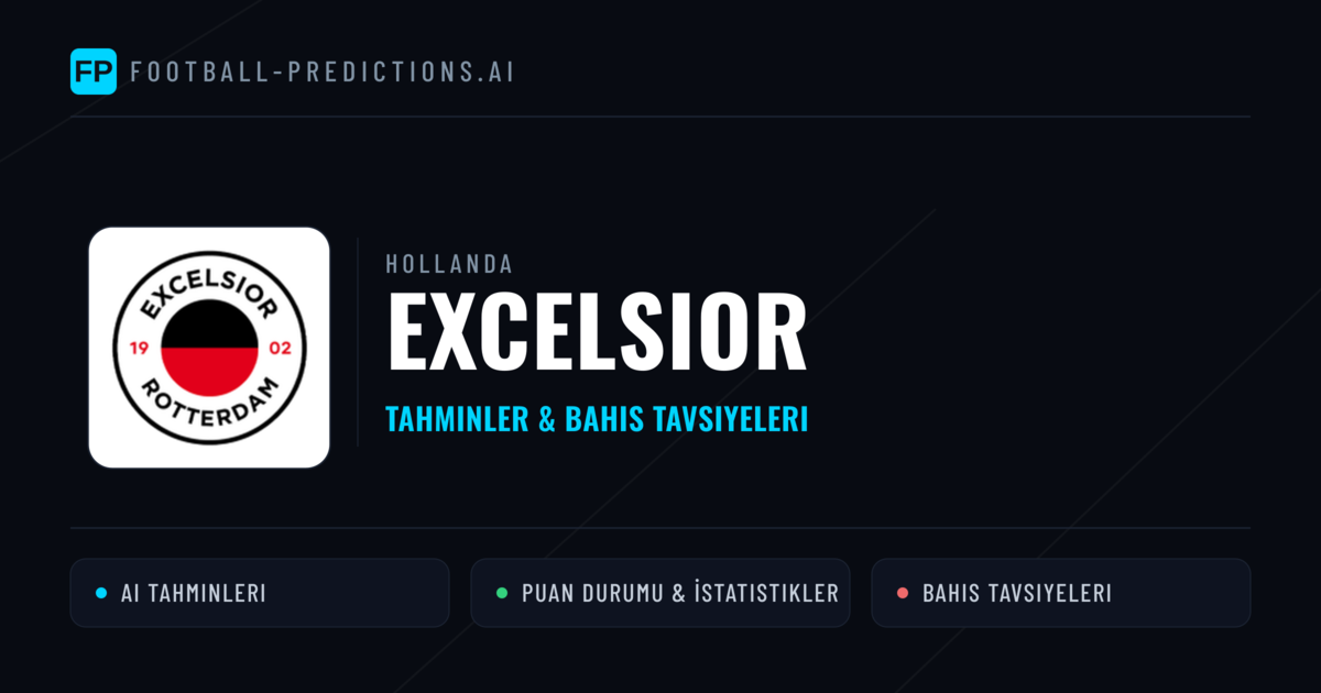 Excelsior Tahminleri & İstatistikler