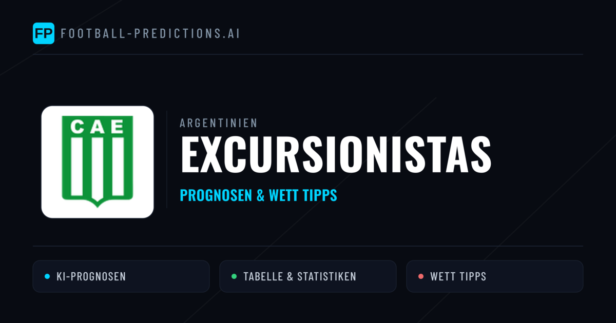 Excursionistas Prognosen & Statistiken