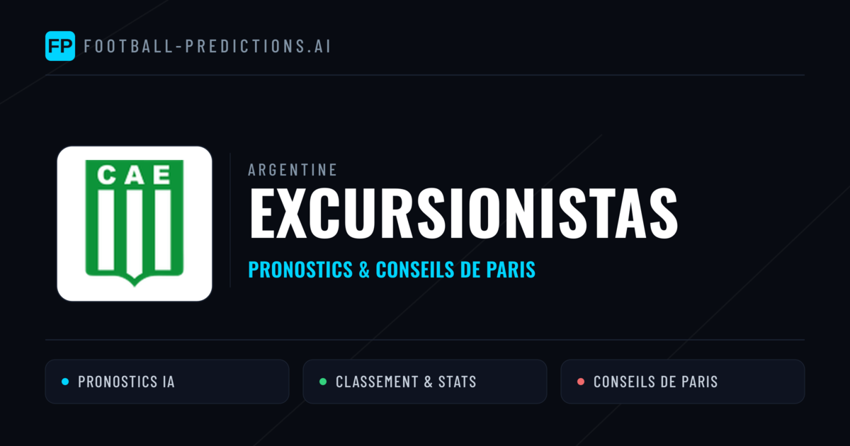 Excursionistas Pronostics & Statistiques