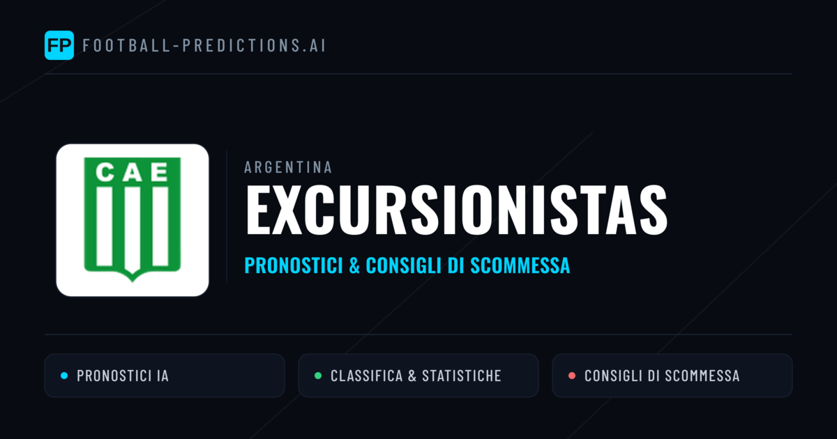 Pronostici e Statistiche Excursionistas