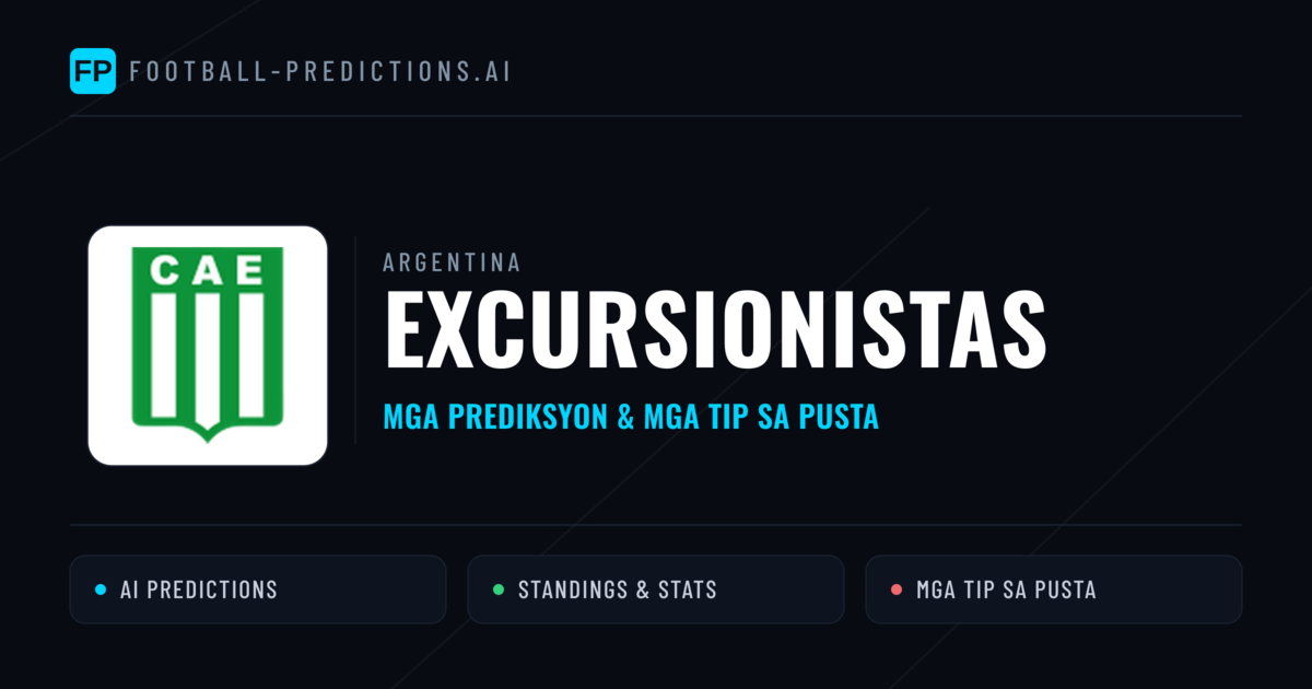 Excursionistas Predictions & Stats