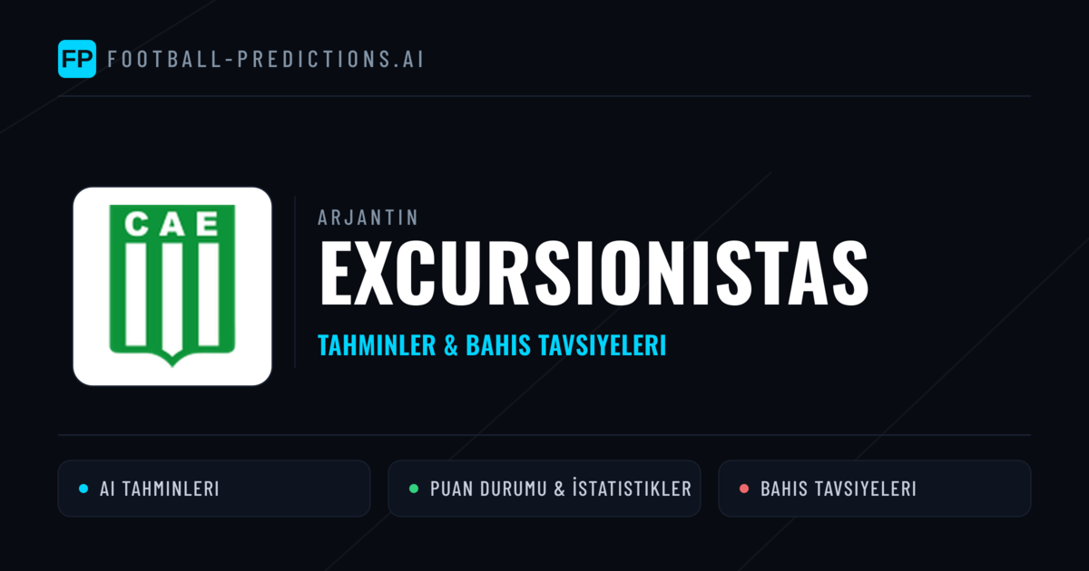 Excursionistas Tahminleri & İstatistikler