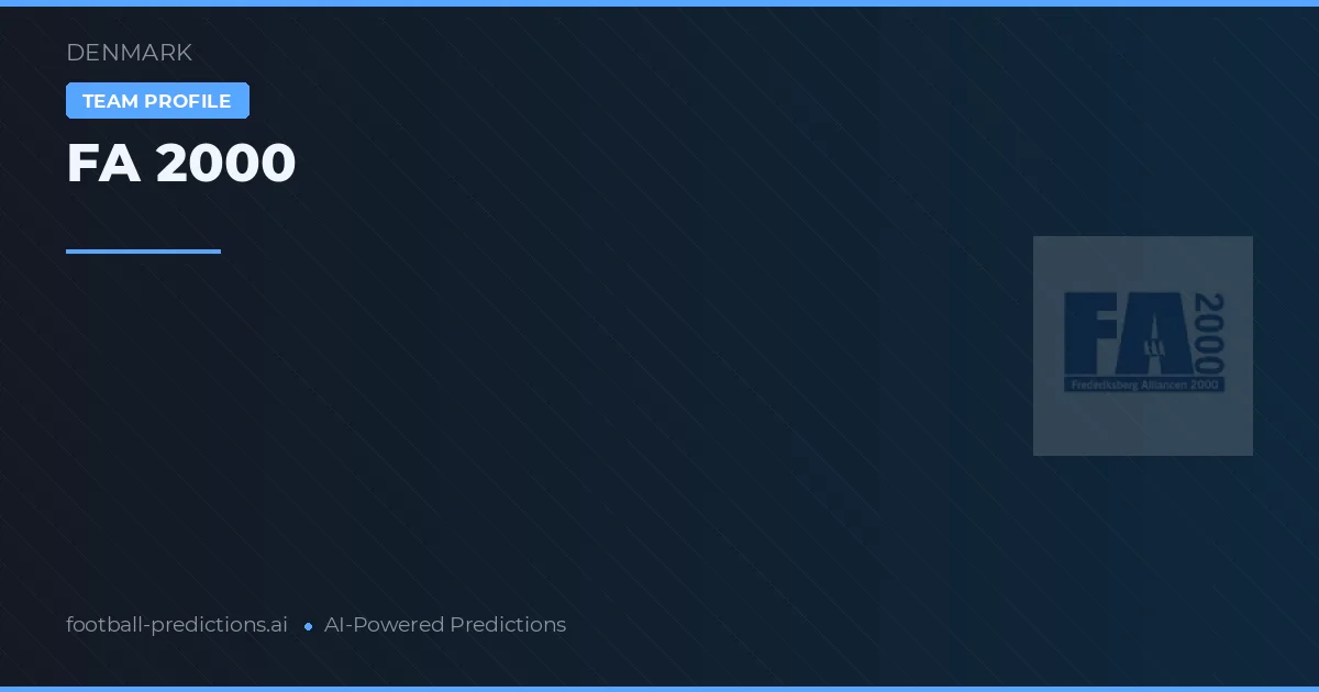 FA 2000 Predictions & Stats