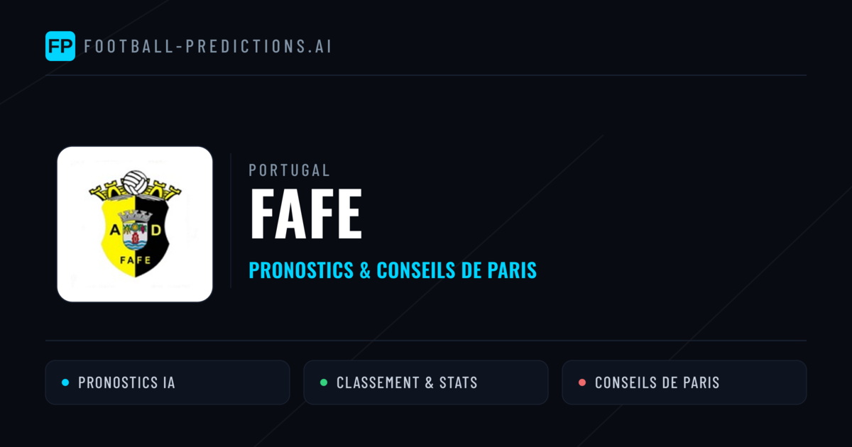 Fafe Pronostics & Statistiques