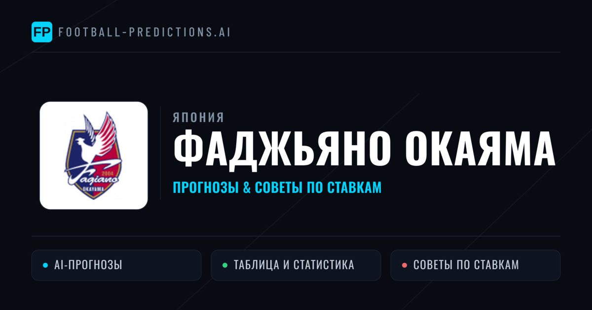 Фаджьяно Окаяма прогнозы и статистика