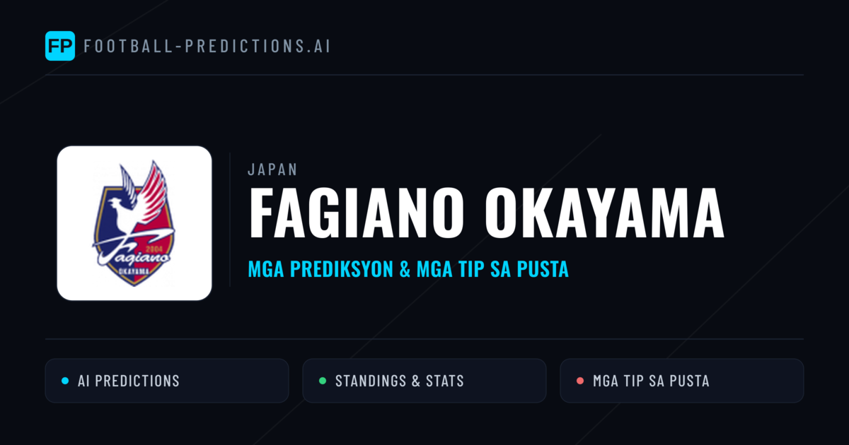 Fagiano Okayama Predictions & Stats