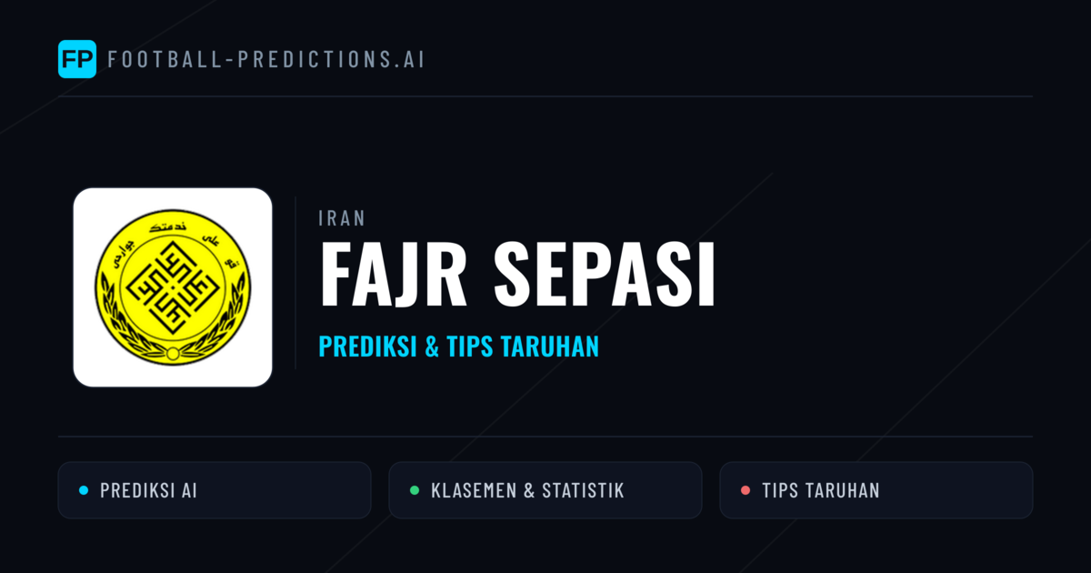Fajr Sepasi Prediksi & Statistik Piala Dunia