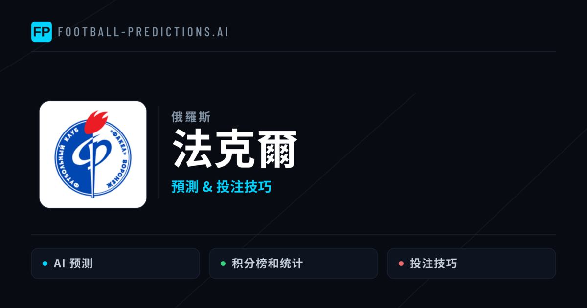法克爾 運彩分析|足球預測與數據