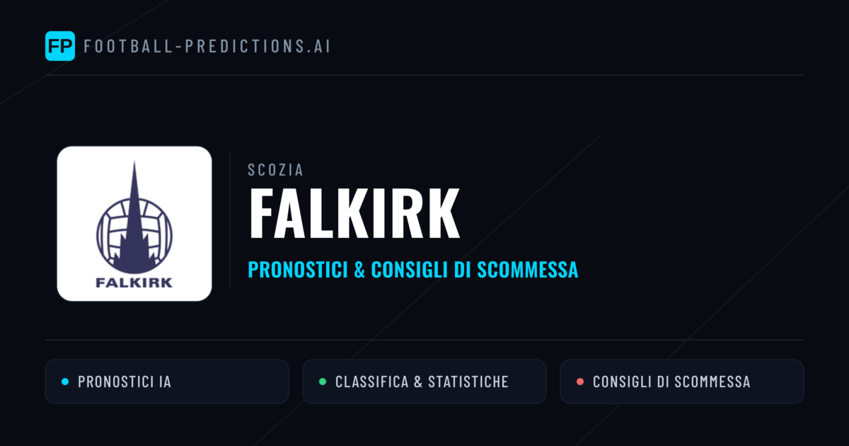 Pronostici e Statistiche Falkirk