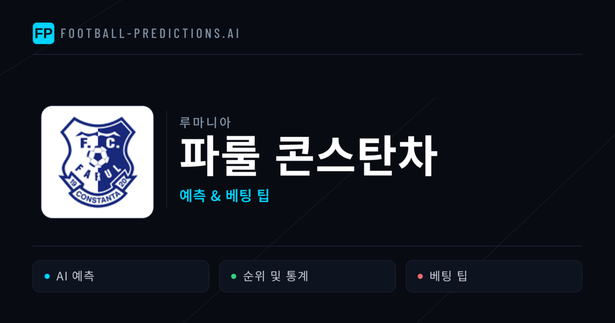 파룰 콘스탄차 축구 예측 & 통계