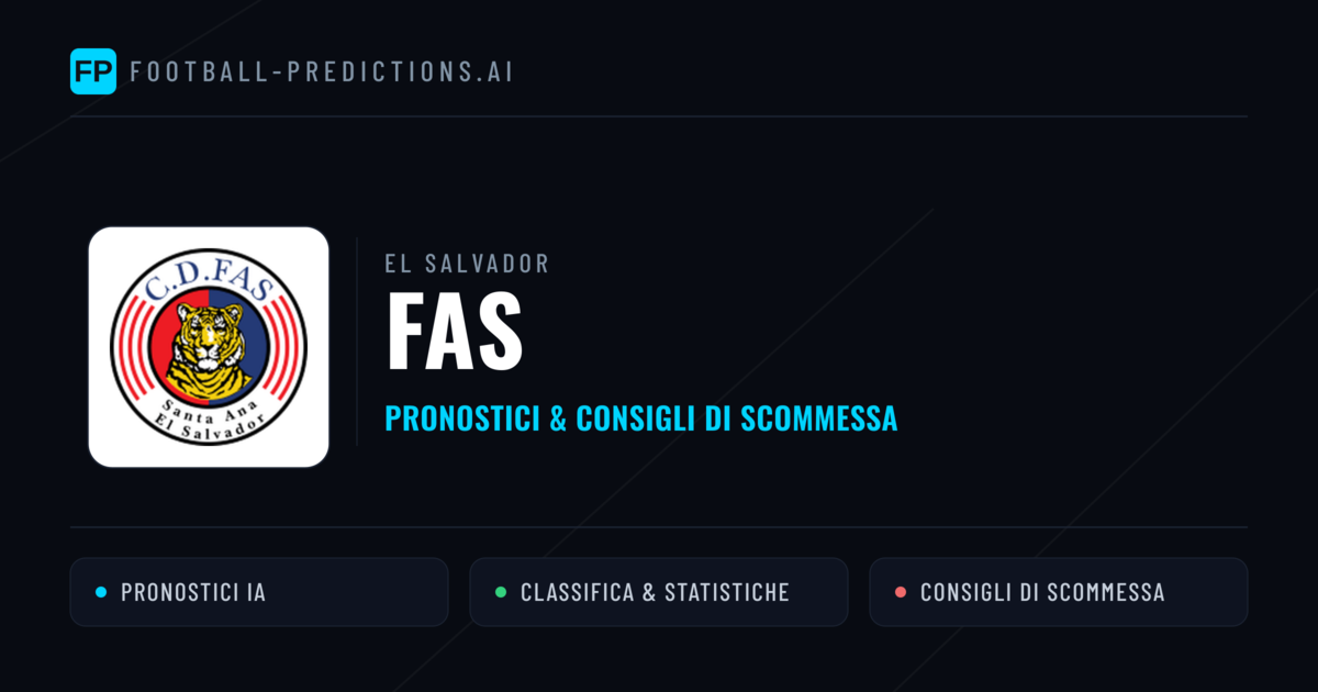 Pronostici e Statistiche FAS