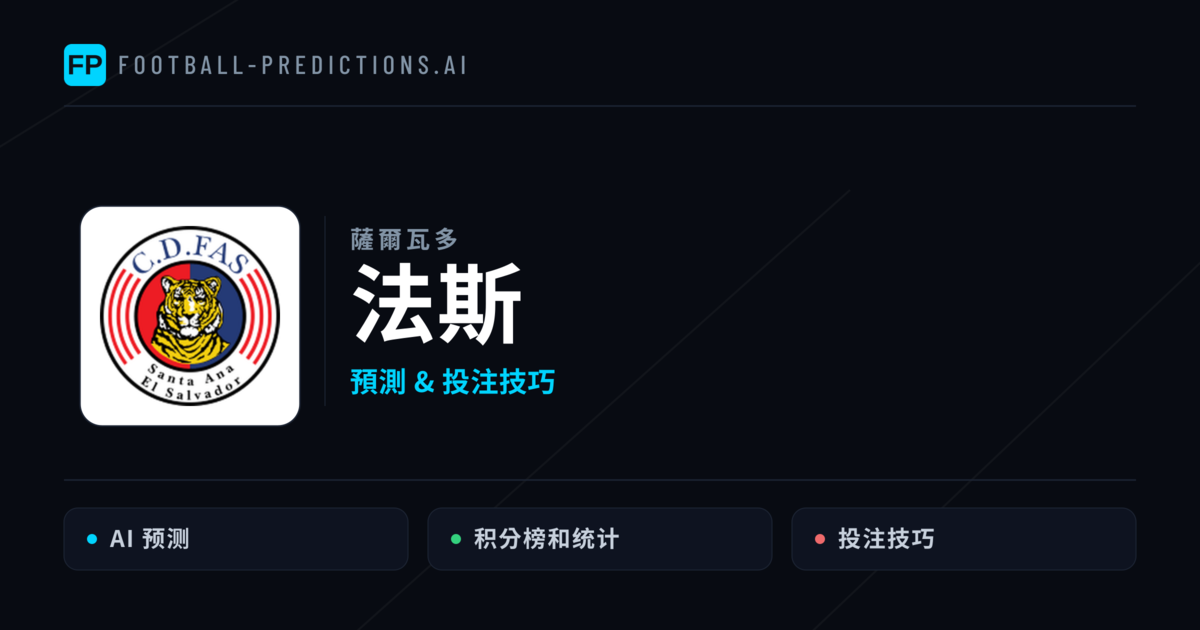 法斯 運彩分析|足球預測與數據