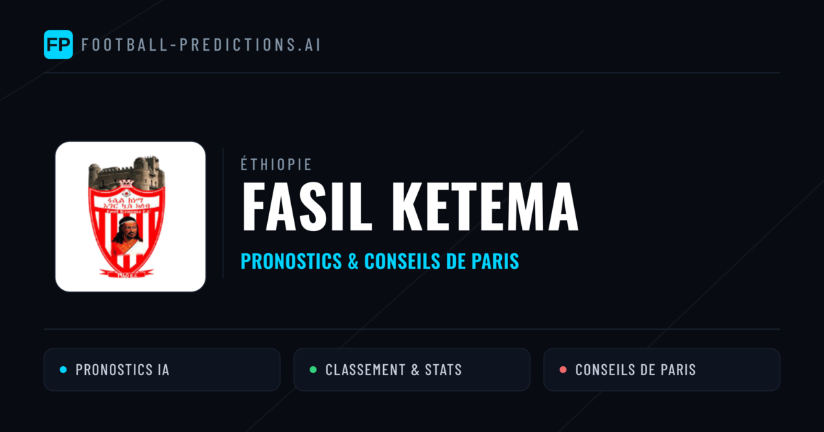 Fasil Ketema Pronostics & Statistiques