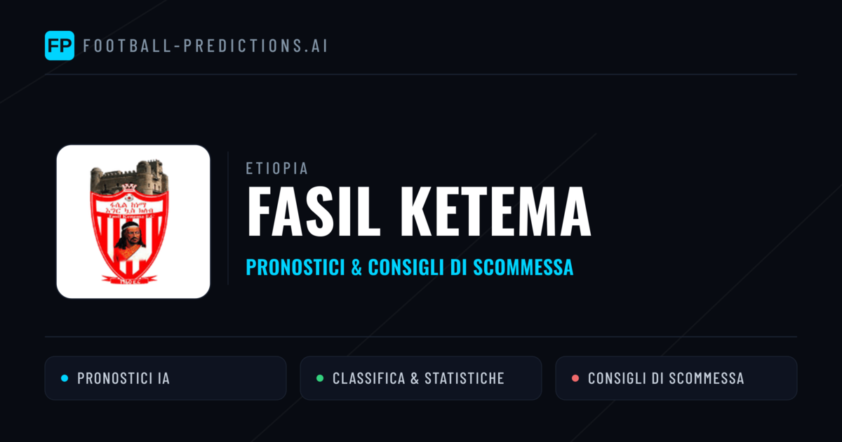 Pronostici e Statistiche Fasil Ketema